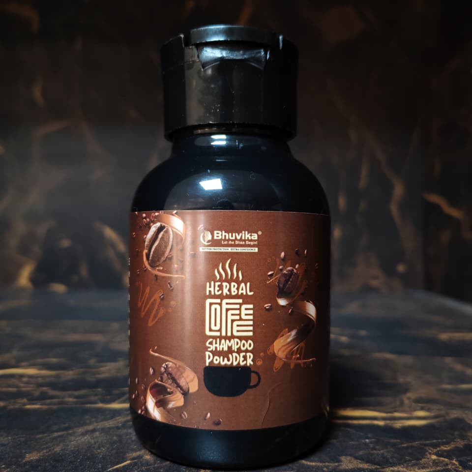 coffee shampoo powder