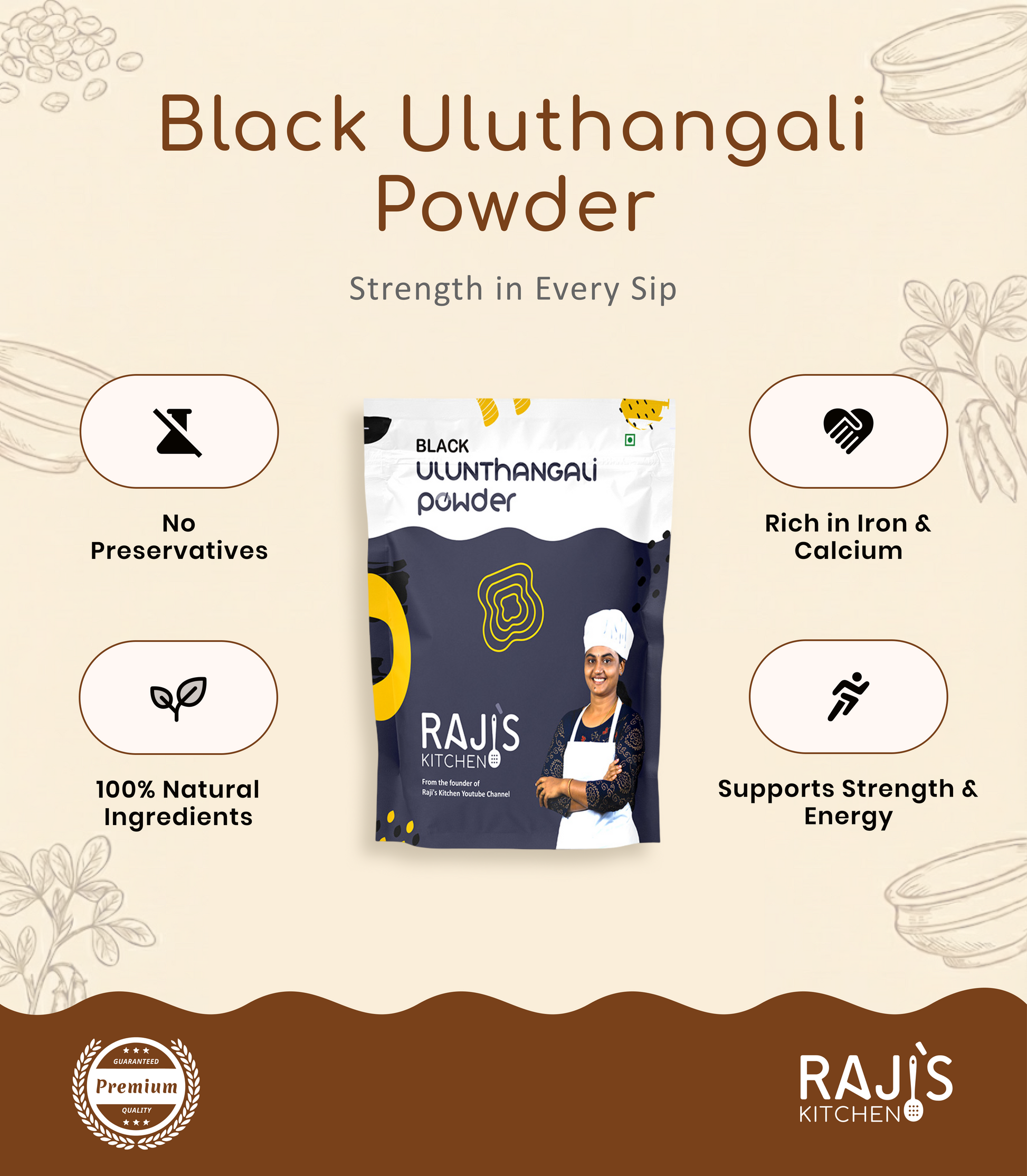 black ulunthangali powder