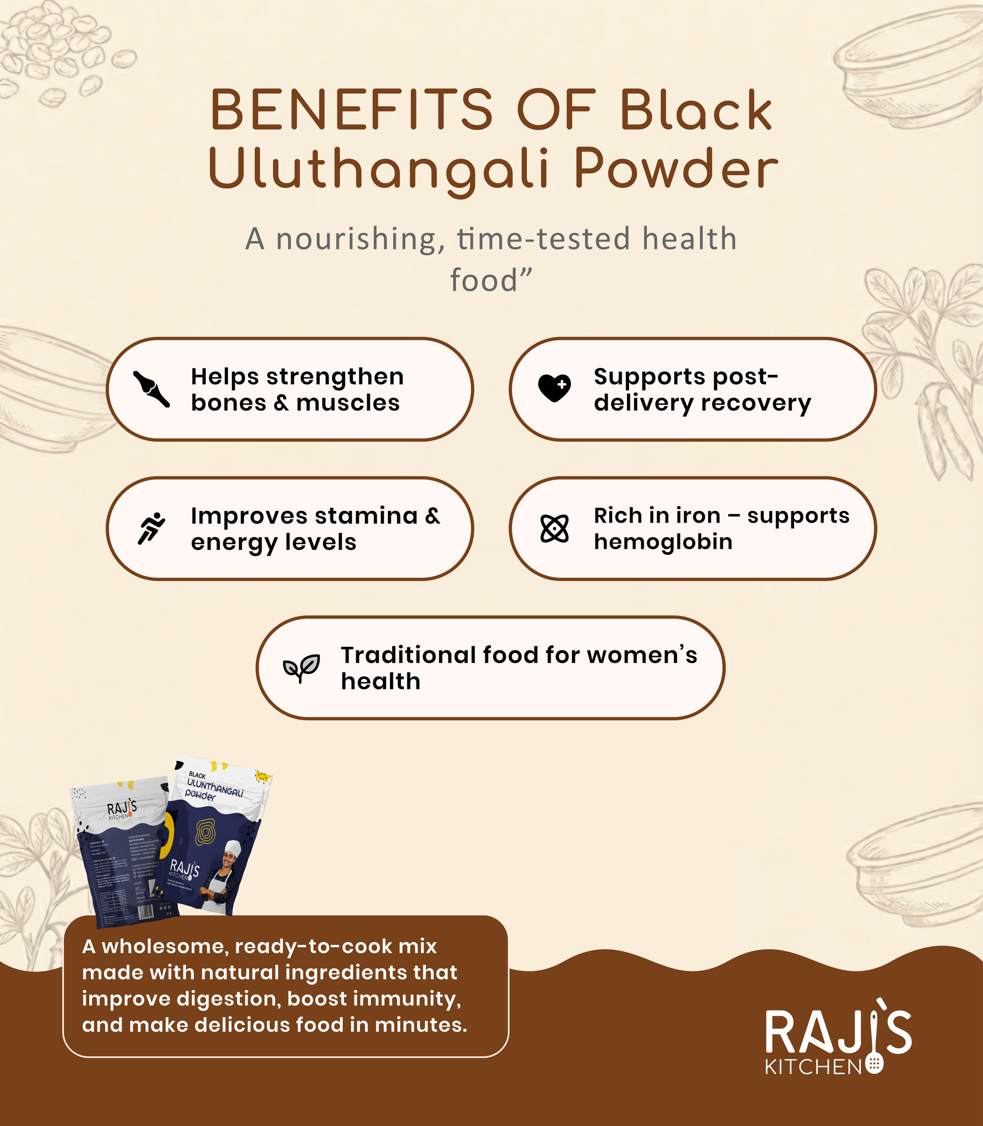 benefits of black ulunthangali powder