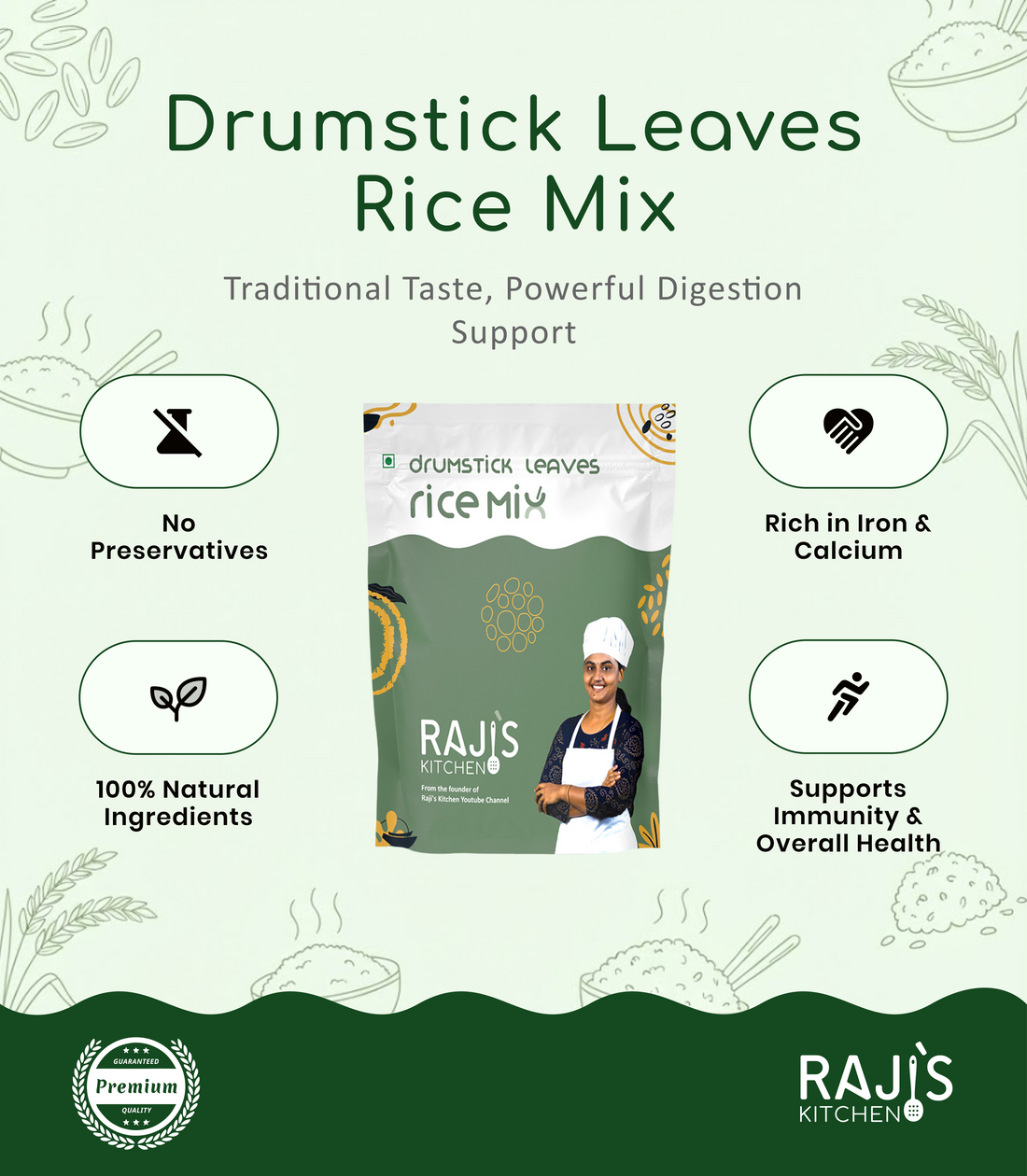 drumstick leaves rice mix