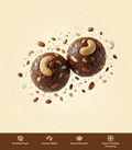 Dry Fruits Laddu with toppings