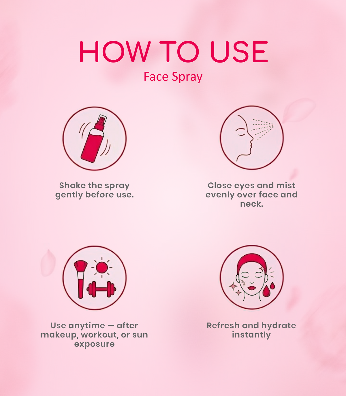 how to use face spray