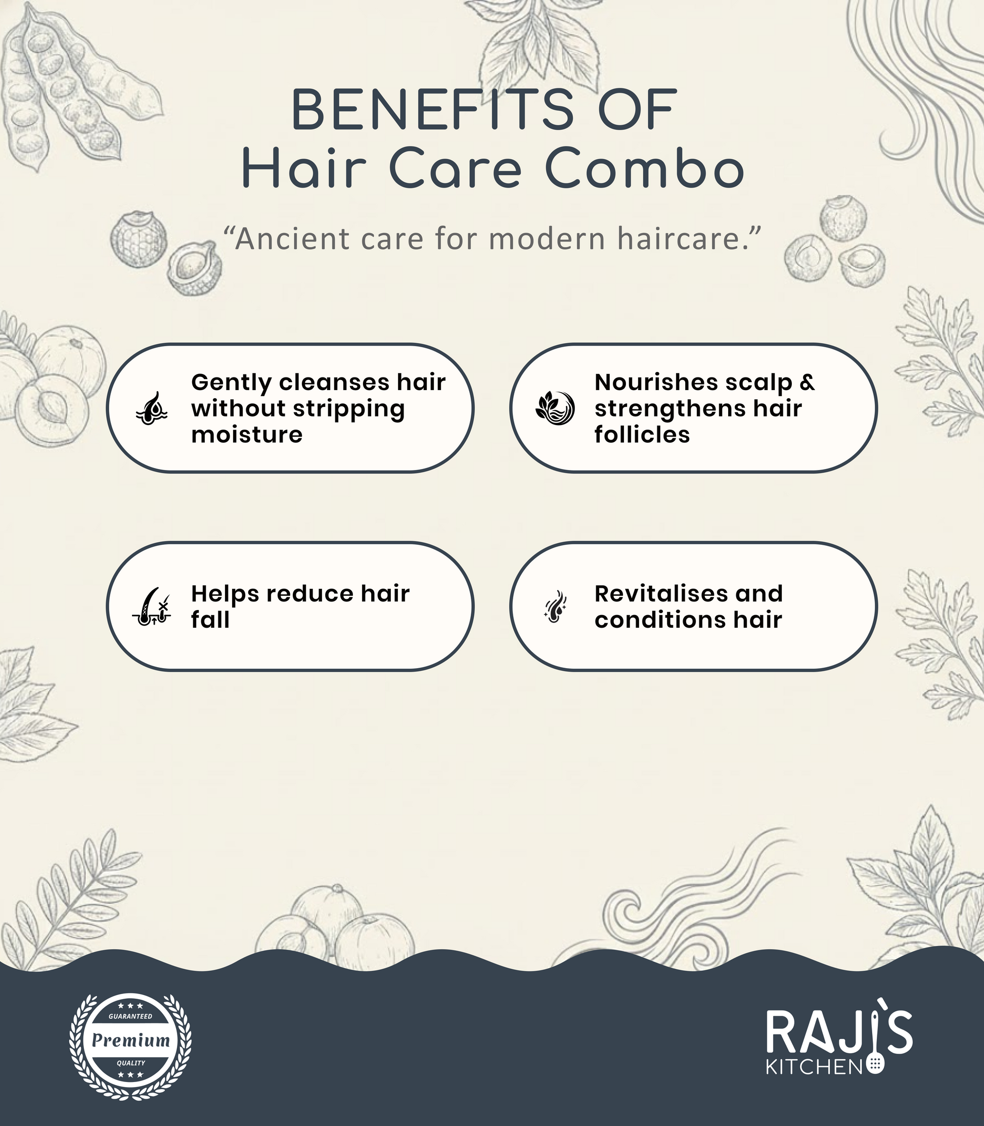 benefits of rajis kitchen hair care combo