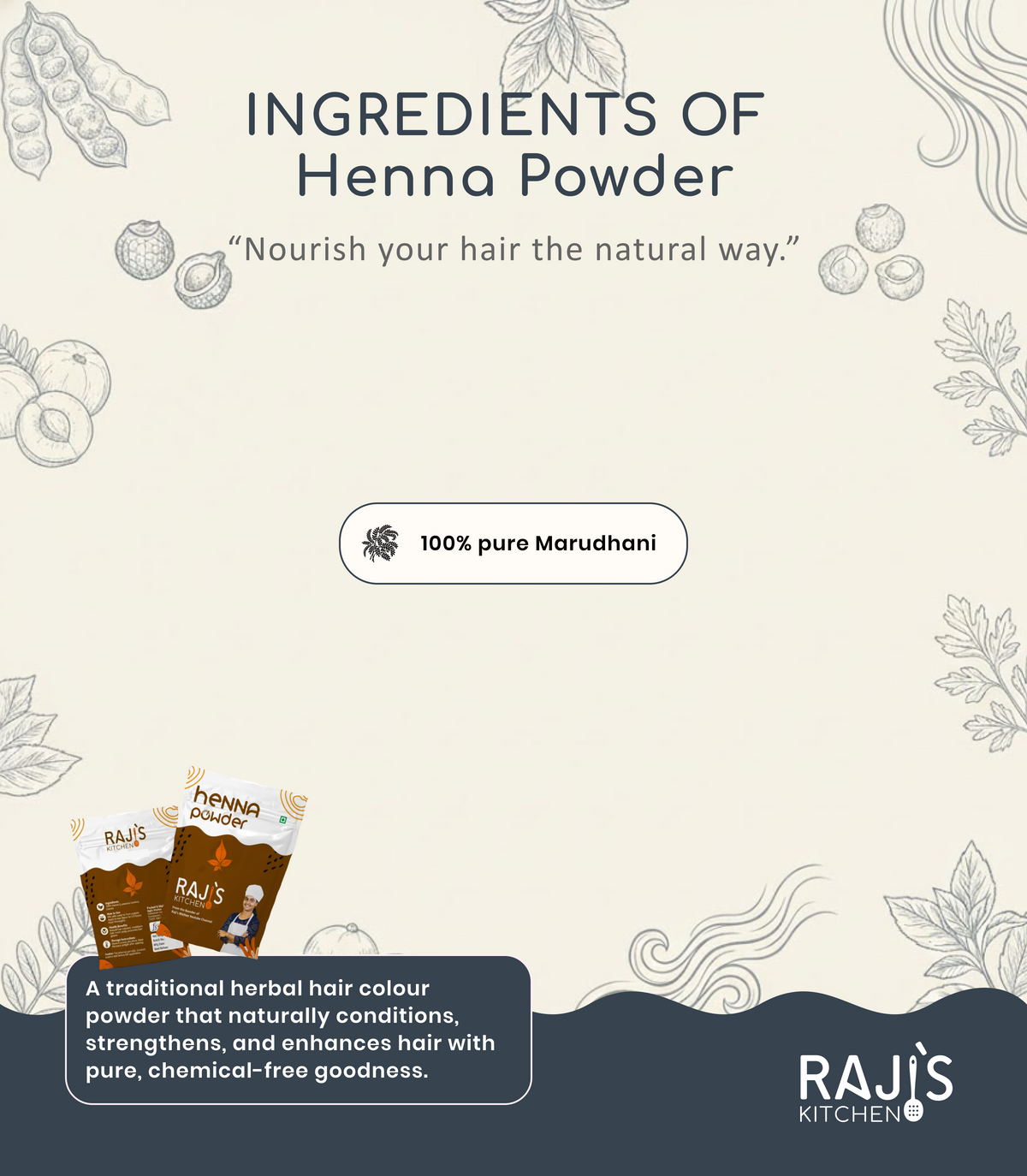 ingredients of henna powder
