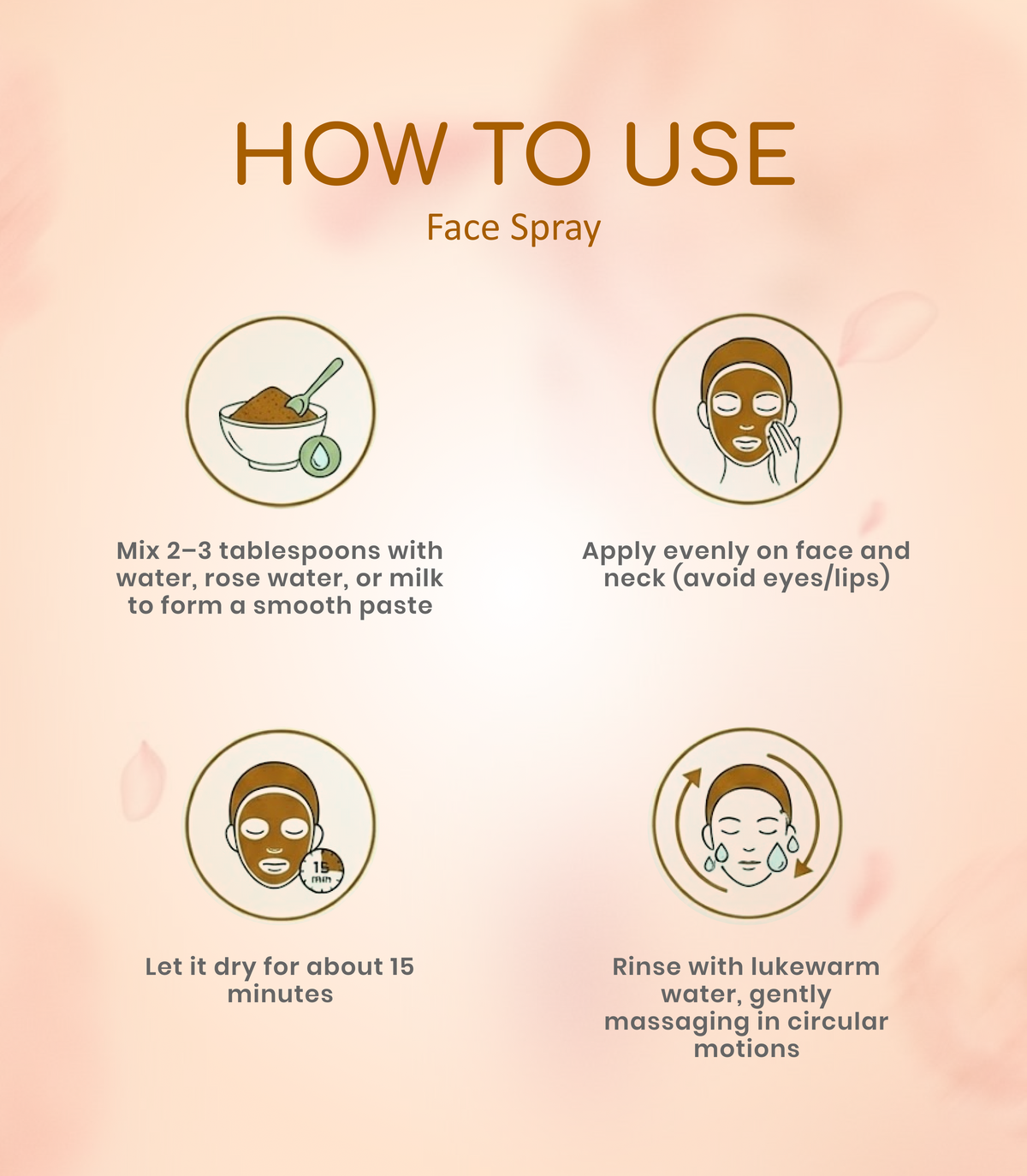 how to use herbal face pack powder