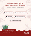 ingredients of herbal rasam powder