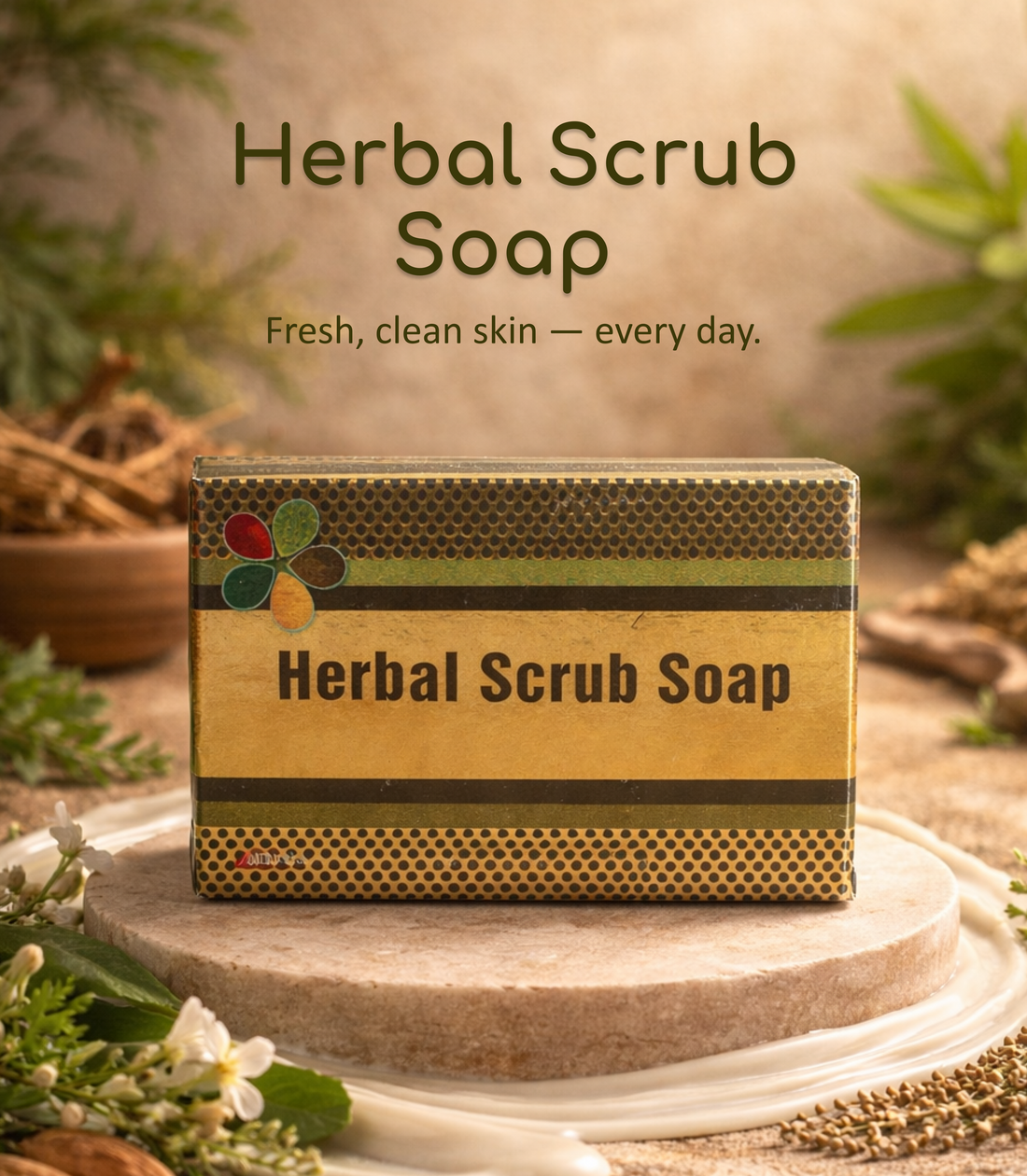 herbal scrub soap
