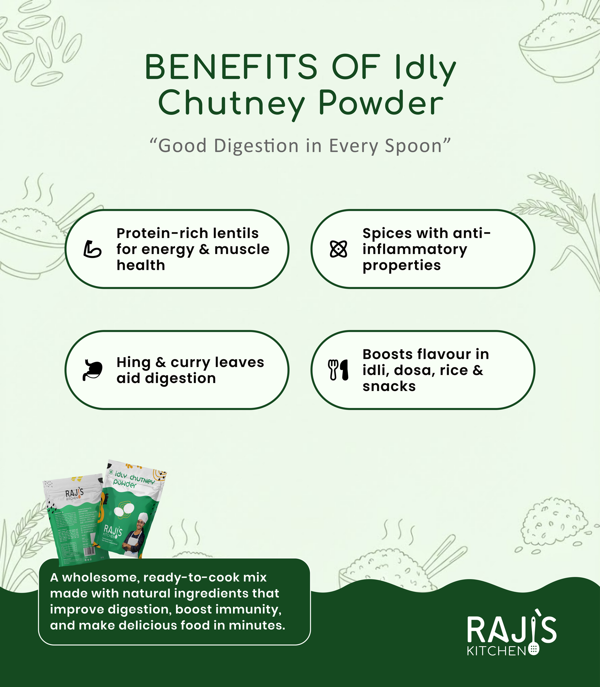 benefits of idly chutney powder