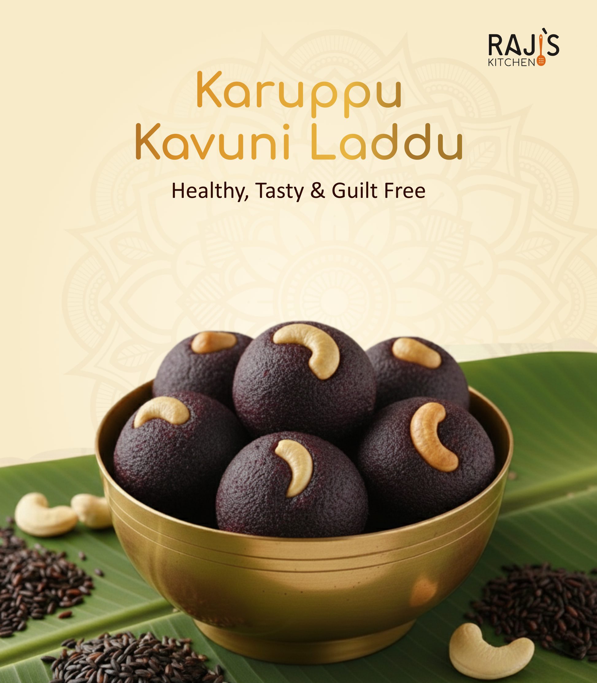 Bowl of Karuppu Kavuni Laddu
