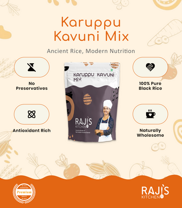 Raji's Kitchen Karuppu Kavuni Mix – For Health and Flavor