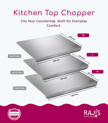 Stainless Steel Chopping Board - Counter Top
