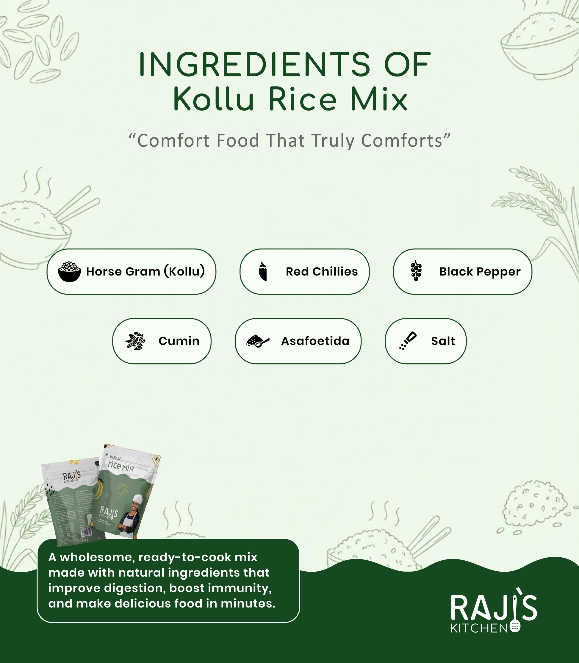 ingredients of kollu rice mix