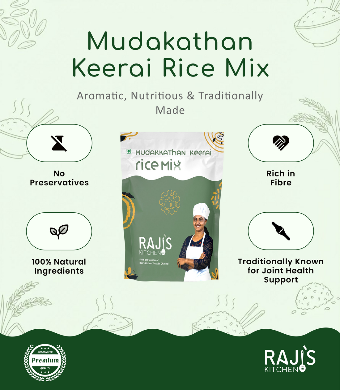 mudakathan keerai rice mix