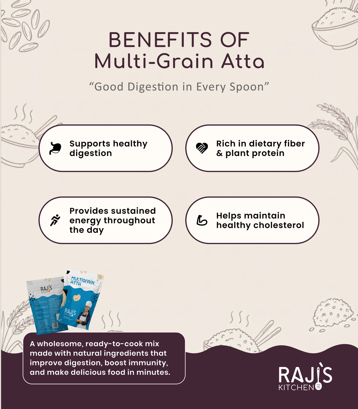 benefits of multi grain atta