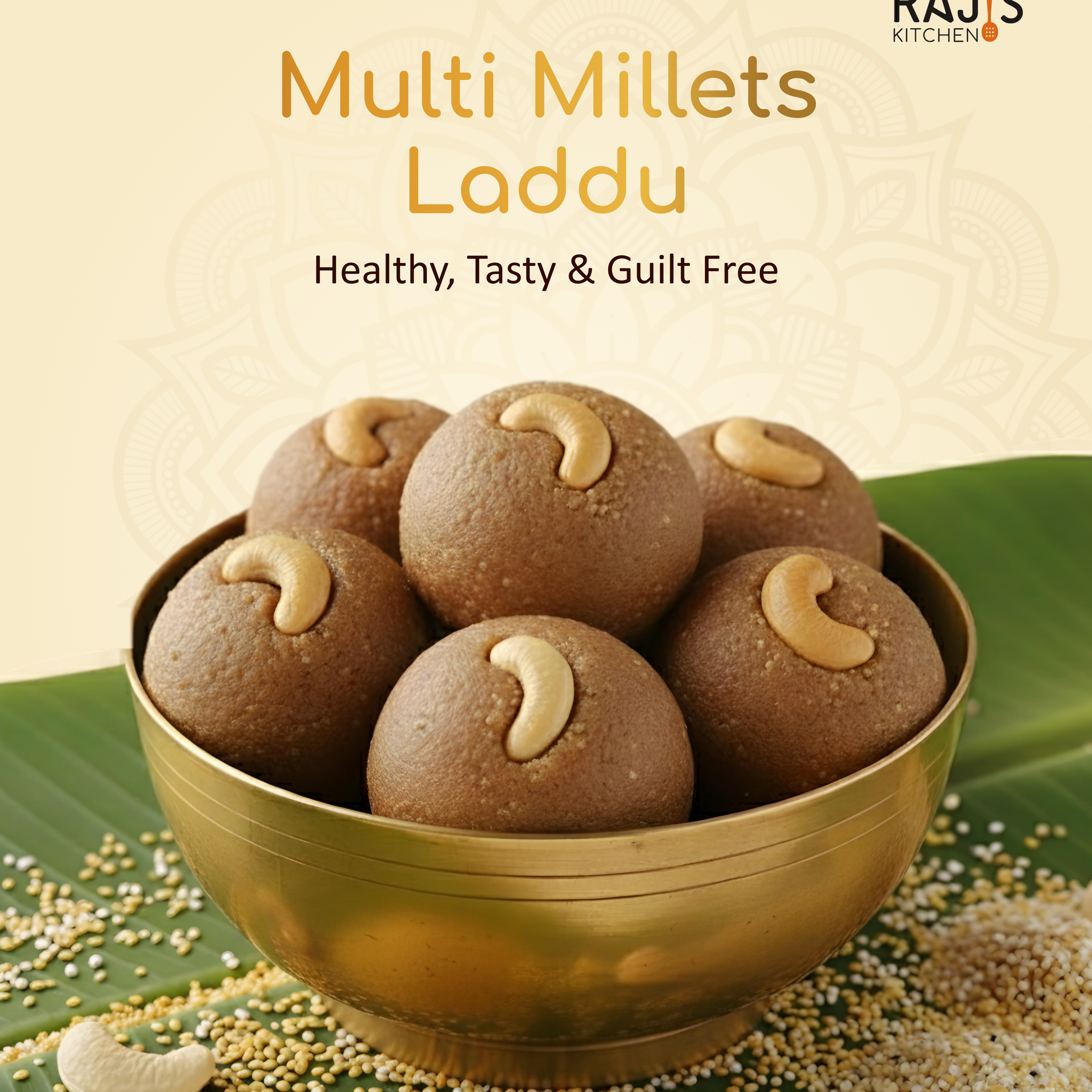 Bowl of Multi Millets Laddu