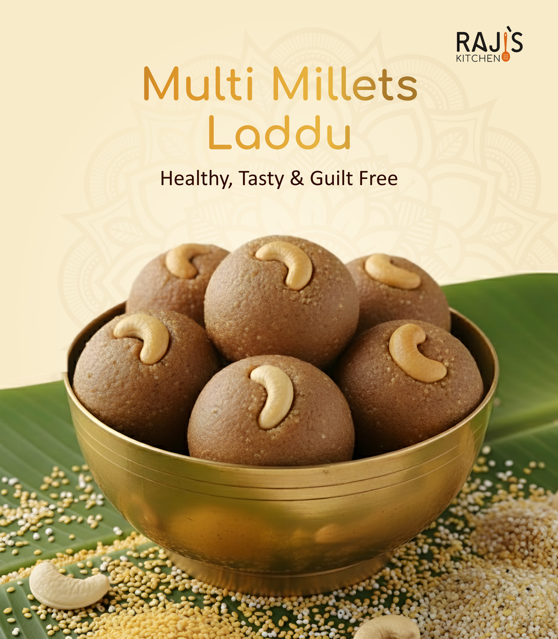 Bowl of Multi Millets Laddu