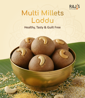 Bowl of Multi Millets Laddu