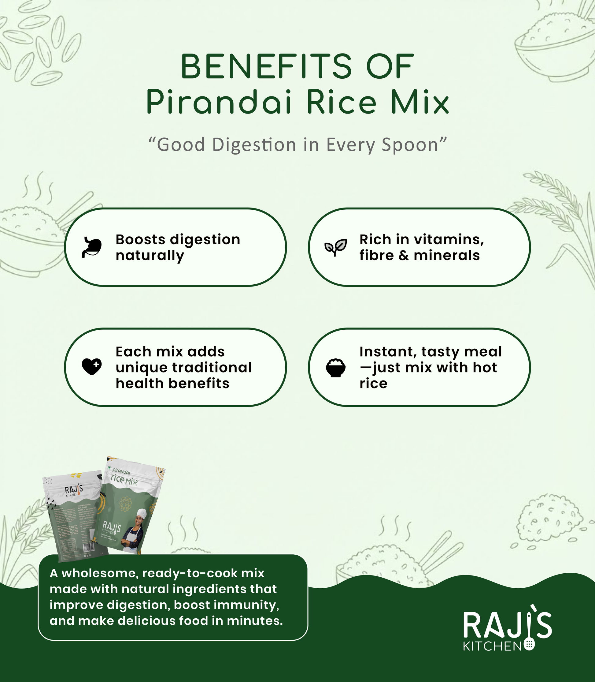 benefits pirandai rice mix