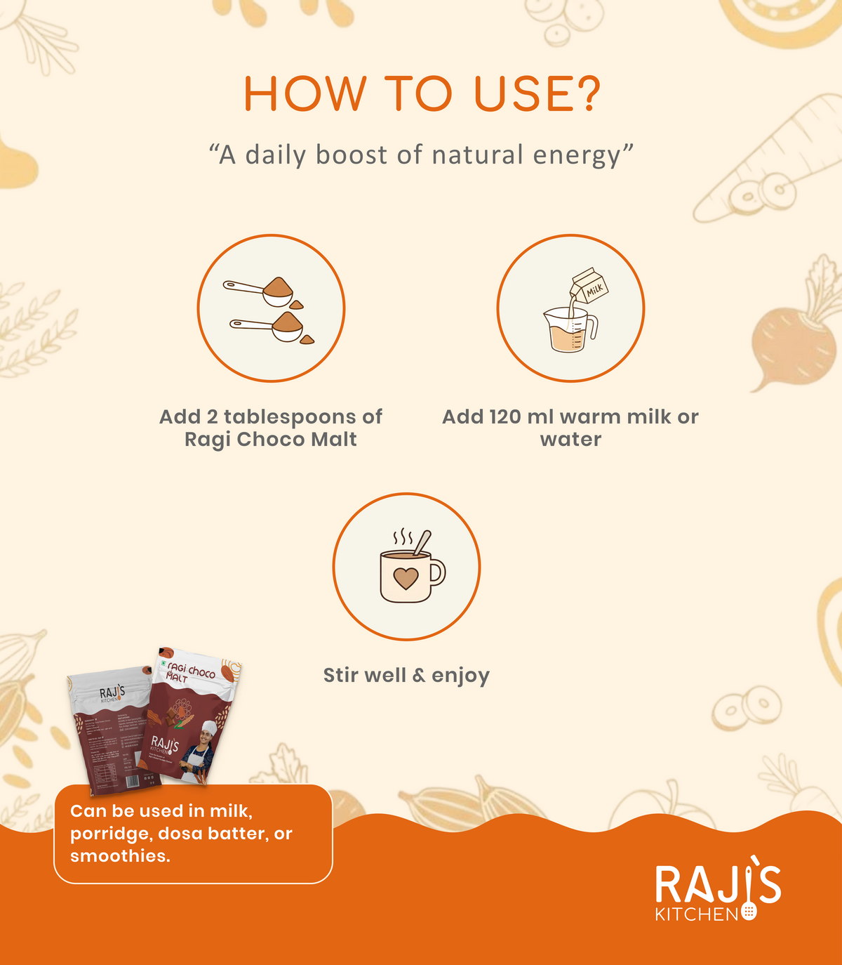 Buy Ragi Choco Malt online | Rajis Kitchen