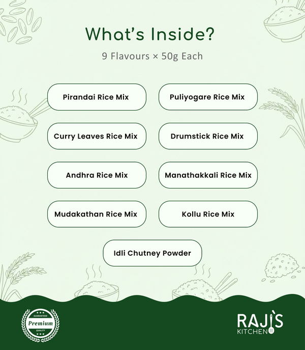 Rice Mix Combo – Tasty & Healthy South Indian Flavours