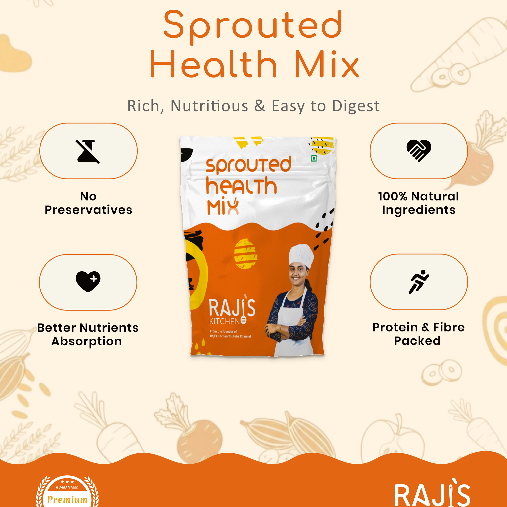 Spruted Mix Buy Sprouted Health Mix online | Rajis Kitchen