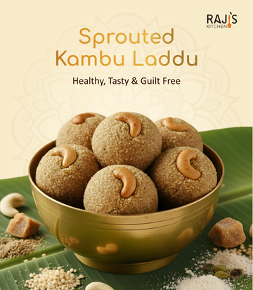 Bowl of Sprouted Kambu Laddu 